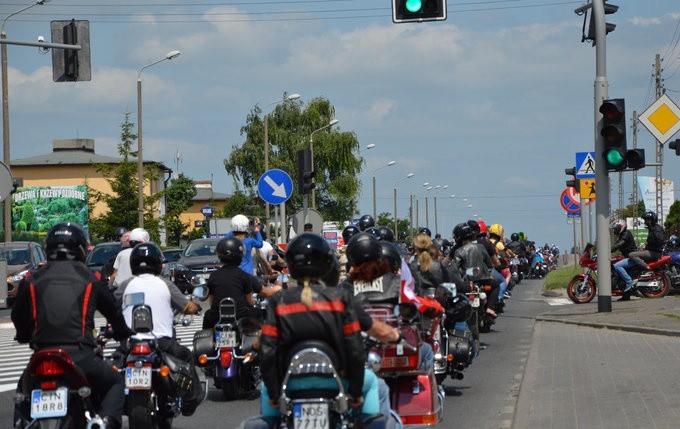 Setki motocykli na zlocie w Inowrocławiu