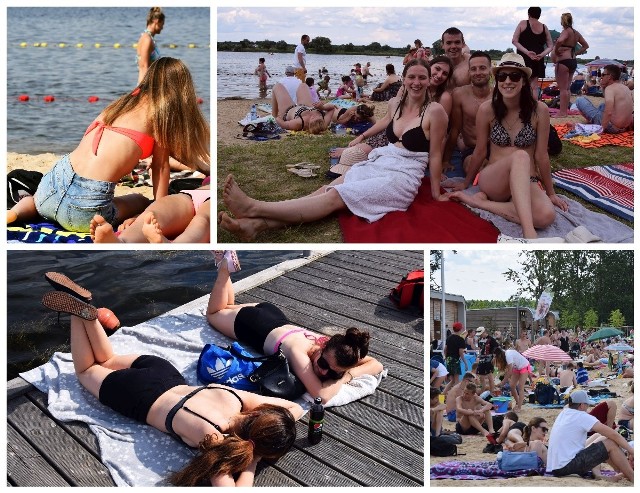 Setki plażowiczów wypoczywają nad zalewem korzystając z pięknej weekendowej pogody. Sezon w pełni. Zobaczcie naszą fotorelację!