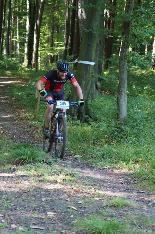 Zwycięzca MTB Boguchwała i całego cyklu Szprych Podkarpackie Maratony Rowerowe Sławomir Dziwisz z Hoszowa