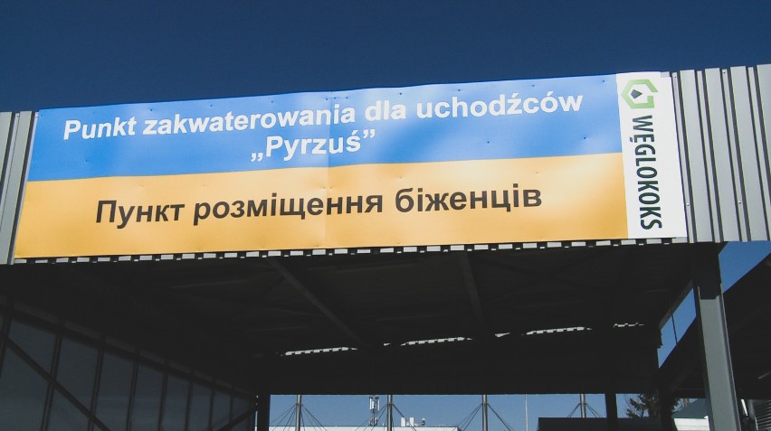 Punkt dla uchodźców w Pyrzowicach. "Czuję się tutaj bezpiecznie, ale bardzo chciałabym wrócić do domu"