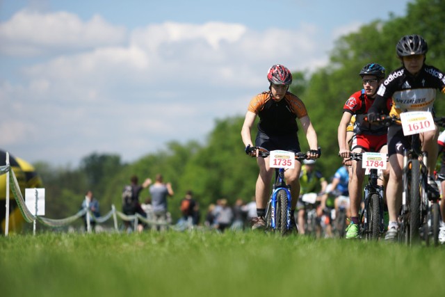 Tak ścigali się uczestnicy maratonu MTB w Krakowie