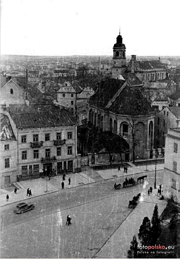 Ul. Królewska w Lublinie, widok z Wieży Trynitarskiej