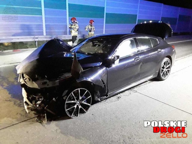 Prokuratura i policja ustala czy to BMW M8 zahaczyło o samochód którym podróżowała rodzina.