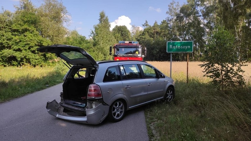 Wypadek pod Białobrzegami. W gminie Radzanów na drodze powiatowej zderzyły się dwa samochody