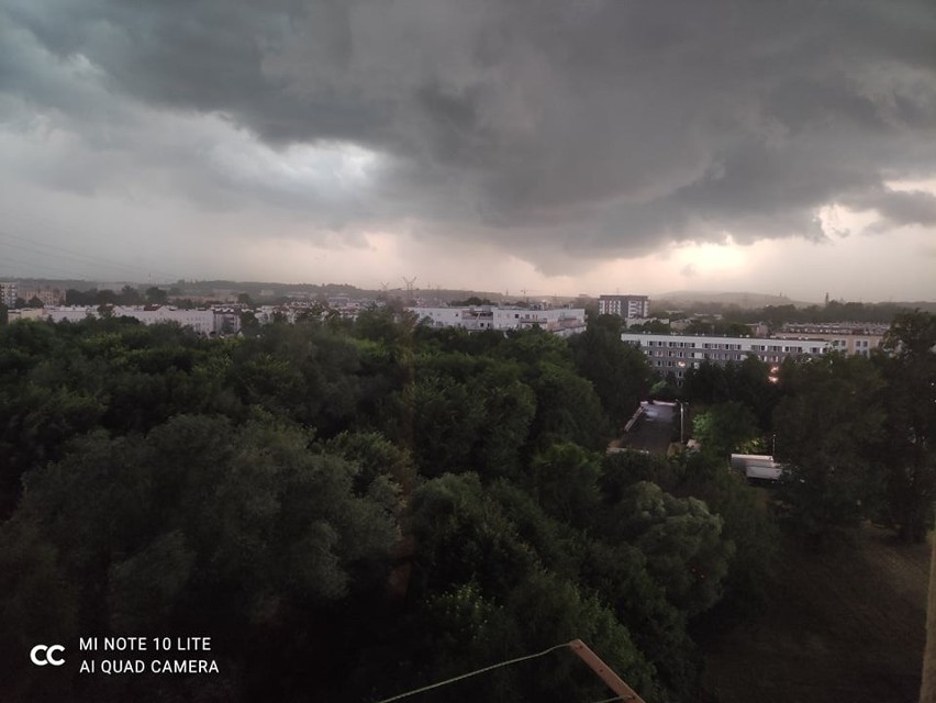 Wielka burza nad Krakowem
