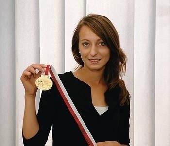 Katarzyna Broniatowska ze złotym medalem MP juniorek Fot. Michał Klag