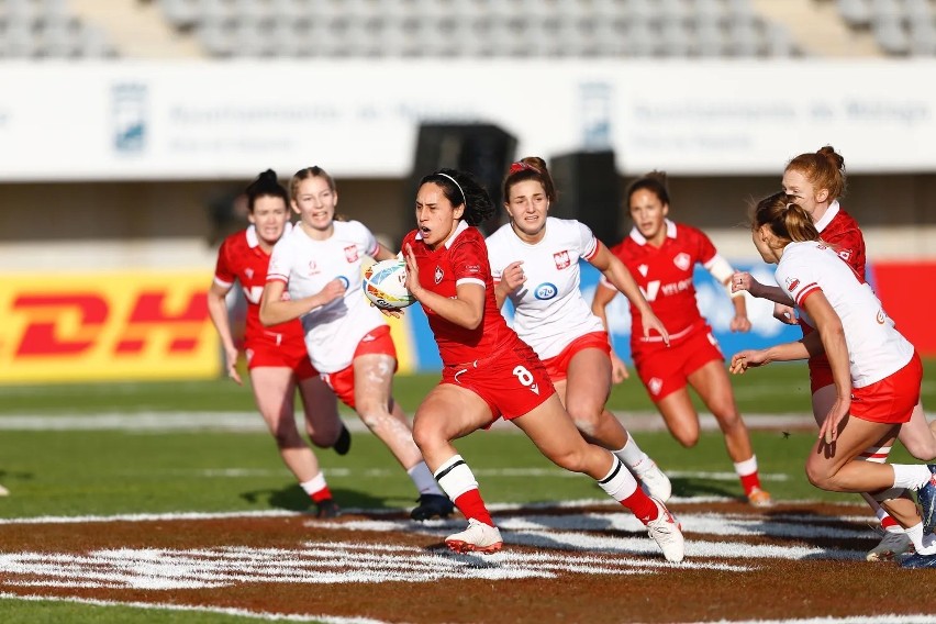 Debiutująca w World Rugby Sevens Series Reprezentacja Polski Kobiet zajęła 8 miejsce!