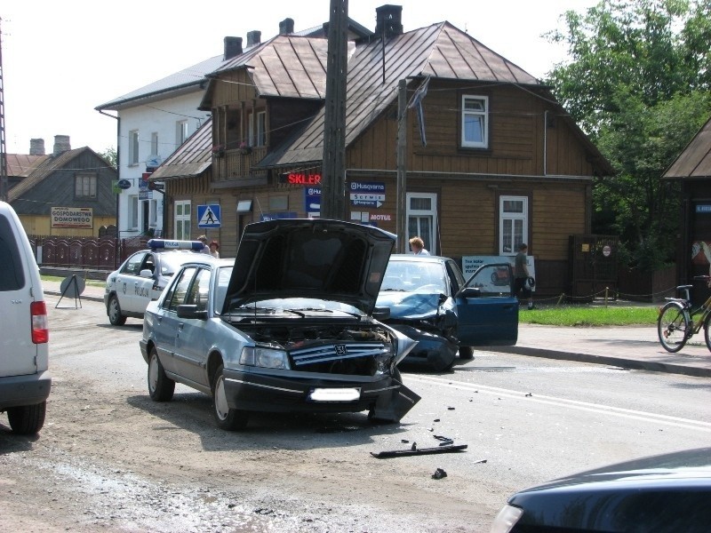 Czolowe zderzeni w Malkini