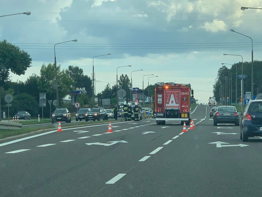 Wypadek w Wielogórze pod Radomiem w sobotę 28 sierpnia.