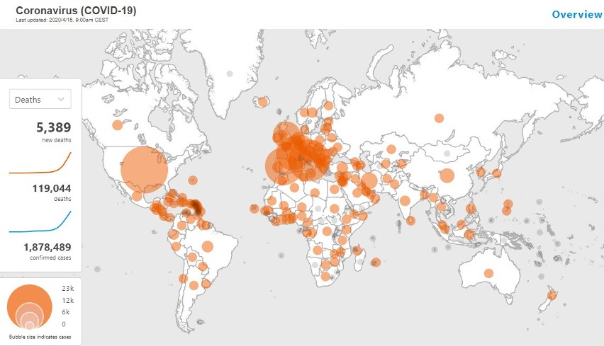 Coronavirus cases/deaths [MAPS, STATISTICS, DATA] 15.04.2020