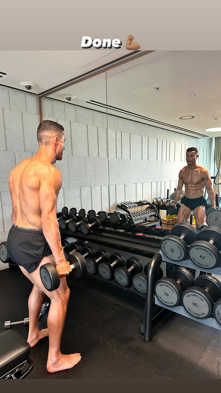 Cristiano Ronaldo na siłowni