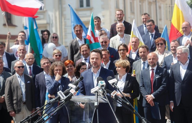 09.06.2021 rzeszow konrad fijolek spotkanie z prezydentami miast polski kampania wyborcza wybory na prezydenta miasta rzeszowa nz rafal trzaskowski fot krzysztof kapica