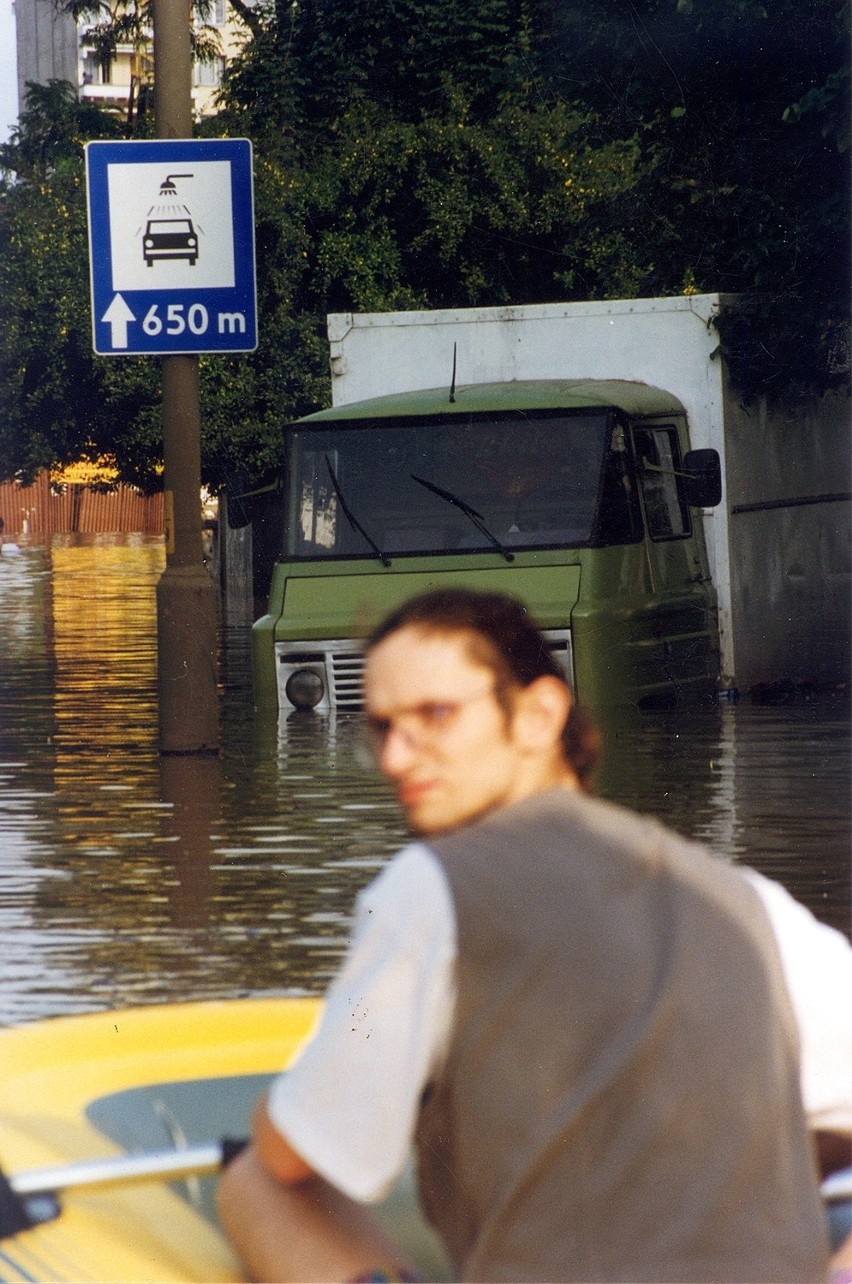 Wrocław 15-07-1997. Zalana ul. Zachodnia