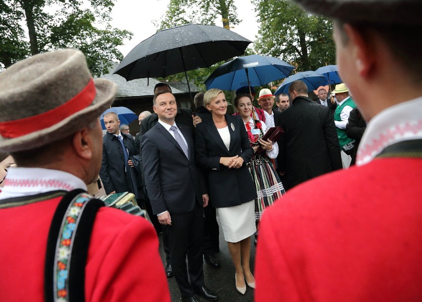 Spała. Dożynki prezydenckie 2017. Prezydent Andrzej Duda i...