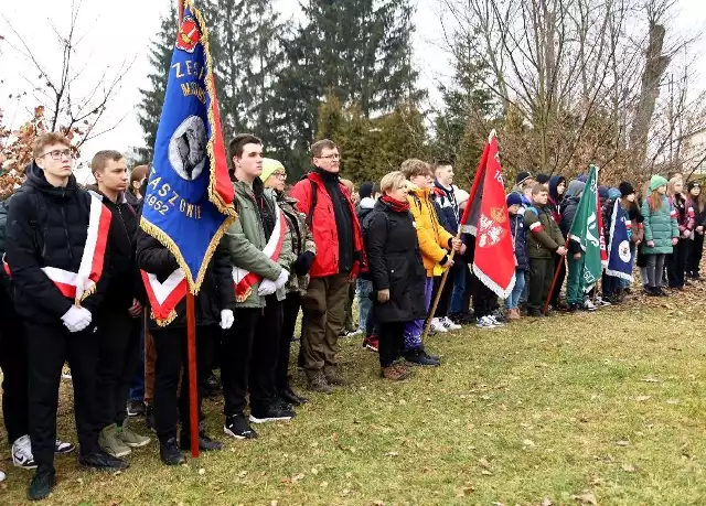 W marszu uczestniczyli, uczniowie szkół ponadpodstawowych powiatu staszowskiego i podstawowych z terenu miasta i gminy Staszów.