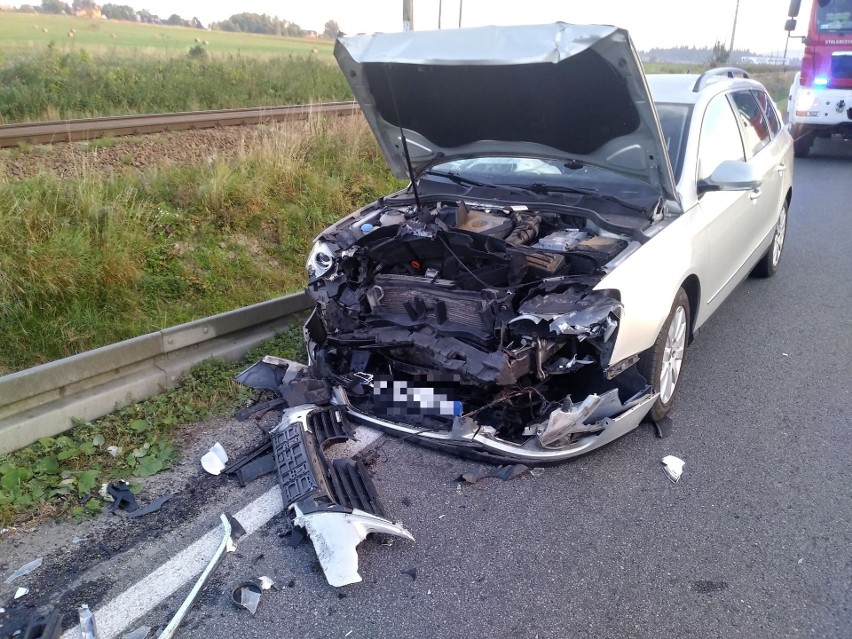 Podhale. Czołówka na zakopiance. Jedna osoba trafiła do szpitala [ZDJĘCIA]