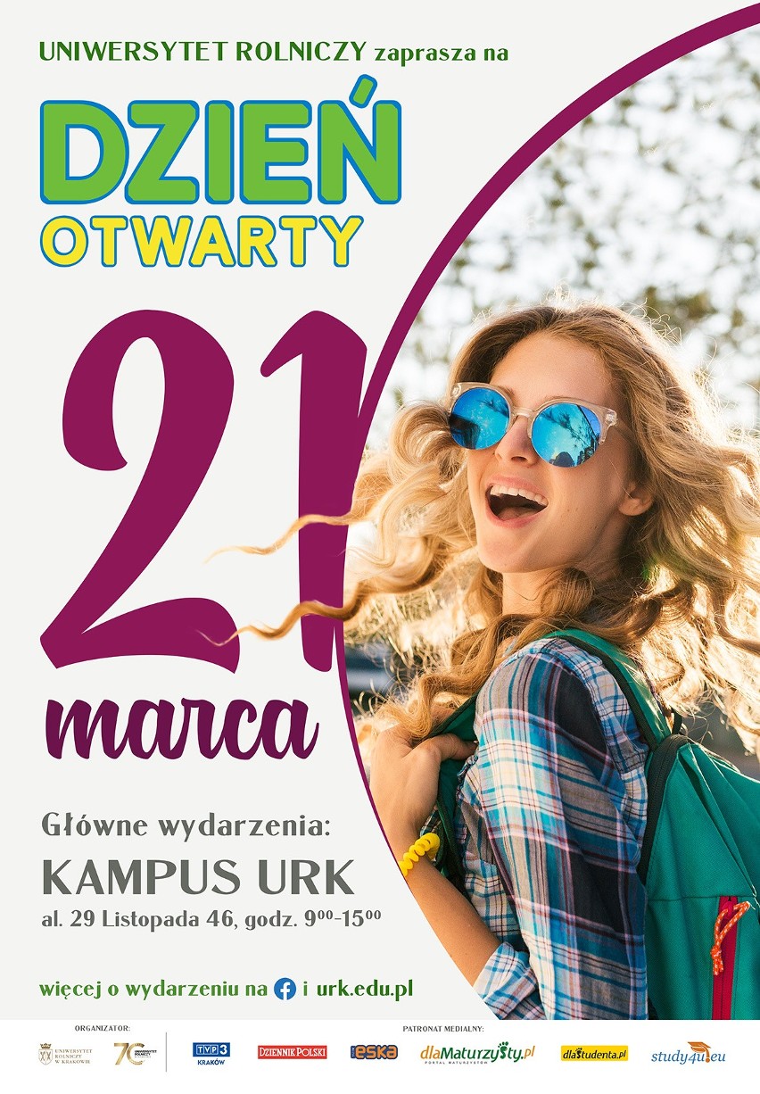 Uniwersytet Rolniczy w Krakowie powita pierwszy dzień wiosny poprzez organizację dnia otwartego. Będzie się działo!