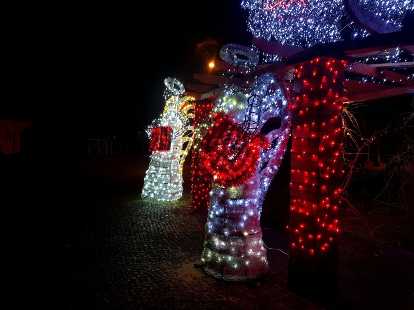 Świąteczne iluminacje w Pobierowie
