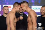 Michał Soczyński i Łukasz Maciec już po oficjalnych ceromoniach ważenia przed sobotnimi galami bokserskimi