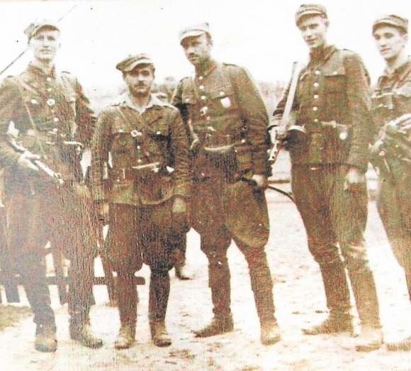 Kadra 5 Wileńskiej Brygady Armii Krajowej, która działała w Borach Tucholskich