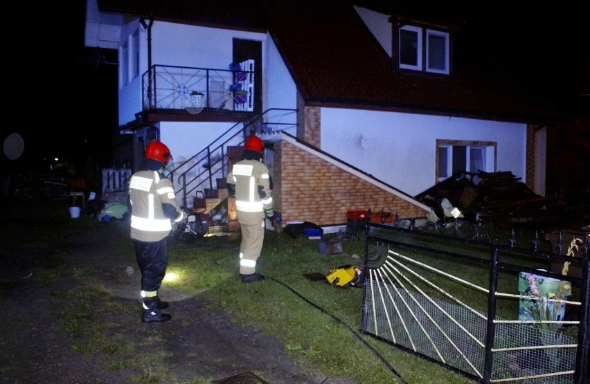 Pożar kotłowni w Bruskowie Małym, na miejsce pojechały trzy...