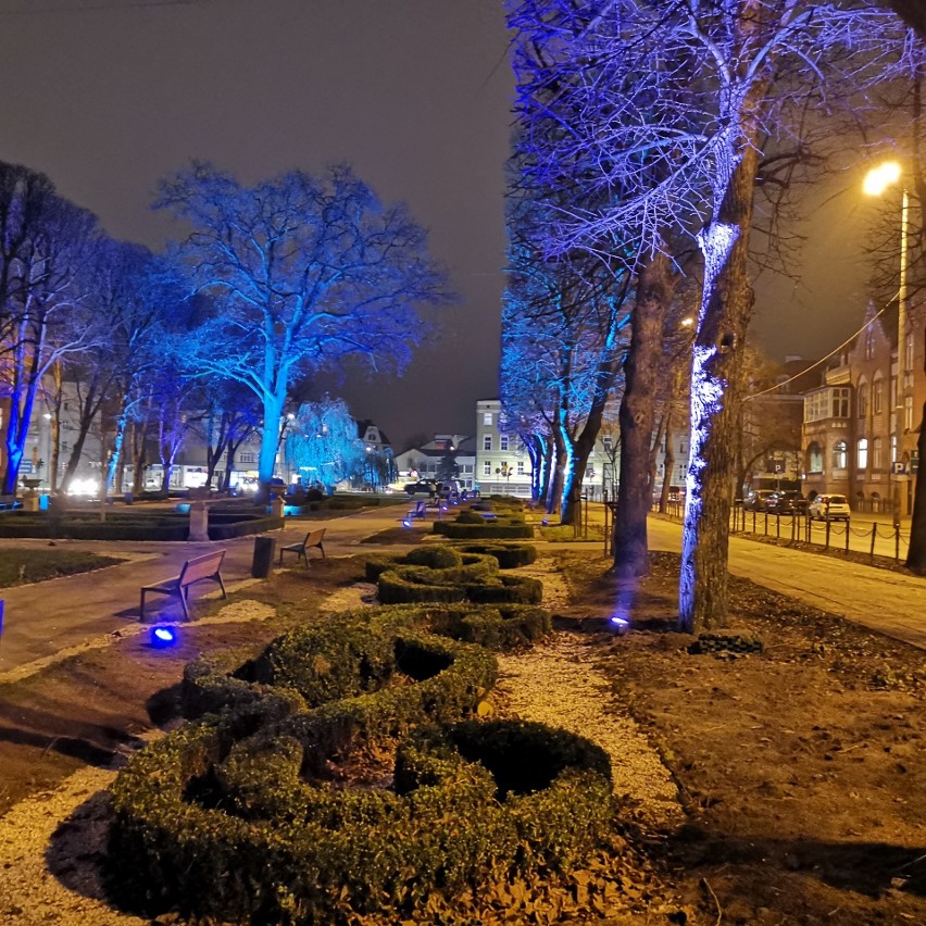 Nowe oświetlenie w parku przy ul. Sienkiewicza