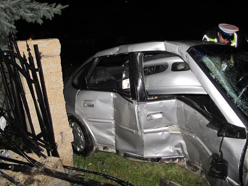 Wypadek w Gorzowie, gdzie pijany kierowca opla wjechał w...