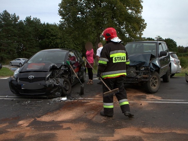 Tym razem pierwszeństwo wymusiła kobieta jadąca od strony Gościna toyotą yaris.