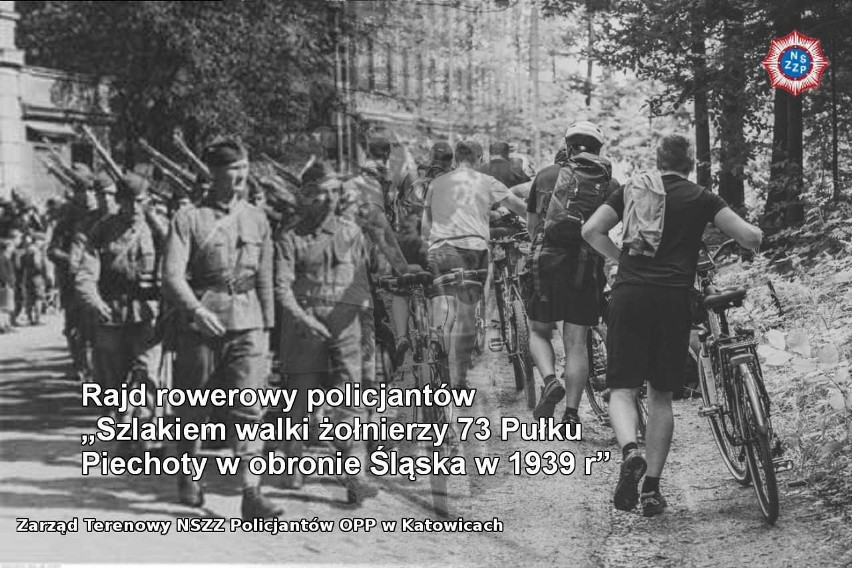 Rajd rowerowy policjantów. Pojadą „Szlakiem walki żołnierzy 73 Pułku Piechoty w obronie Śląska w 1939 roku”