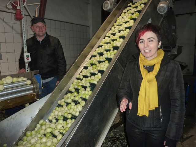 Beata i Maciej Przybylscy sprzedają obraną i zapakowaną cebulę. Firmę prowadzą od 2007 roku