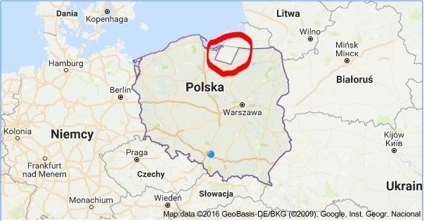 Mapa Polski pokazuje wyraźny uszczerbek terytorium na rzecz...