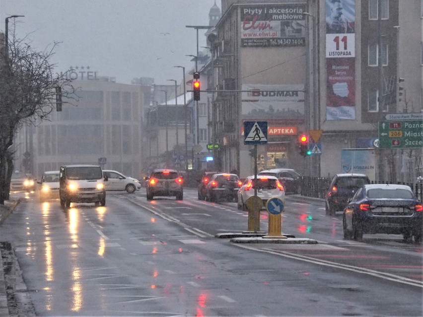 Za nami śnieżny wtorkowy poranek.