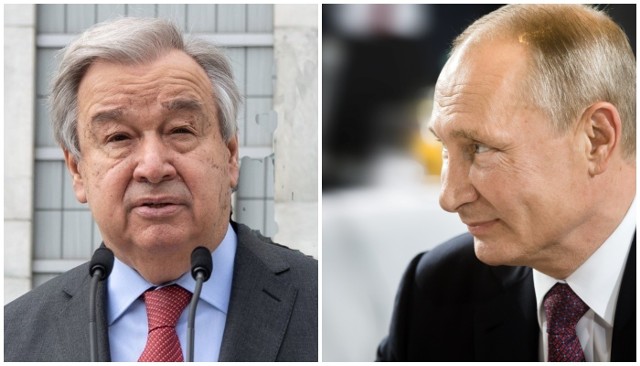 Antonio Guterres i Władimir Putin mają rozmawiać we wtorek