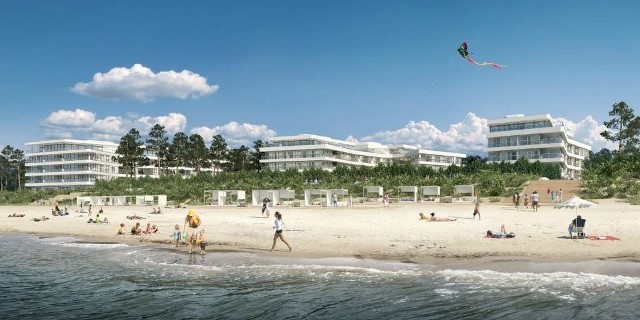 Dwa nowe apartamentowce w Mielnie. Budowa ma kosztować 160 mln złotychTak ma wyglądać Dune Resort w Mielnie po zakończeniu całej inwestycji.