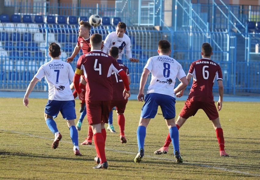 Mecz Olimpia Zambrów - Mazur Ełk