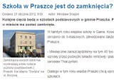 Radni nie zgadzają się na zamknięcie szkoły w Praszce