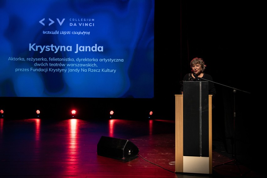 Krystyna Janda apelowała w Poznaniu do młodych ludzi, by nie...