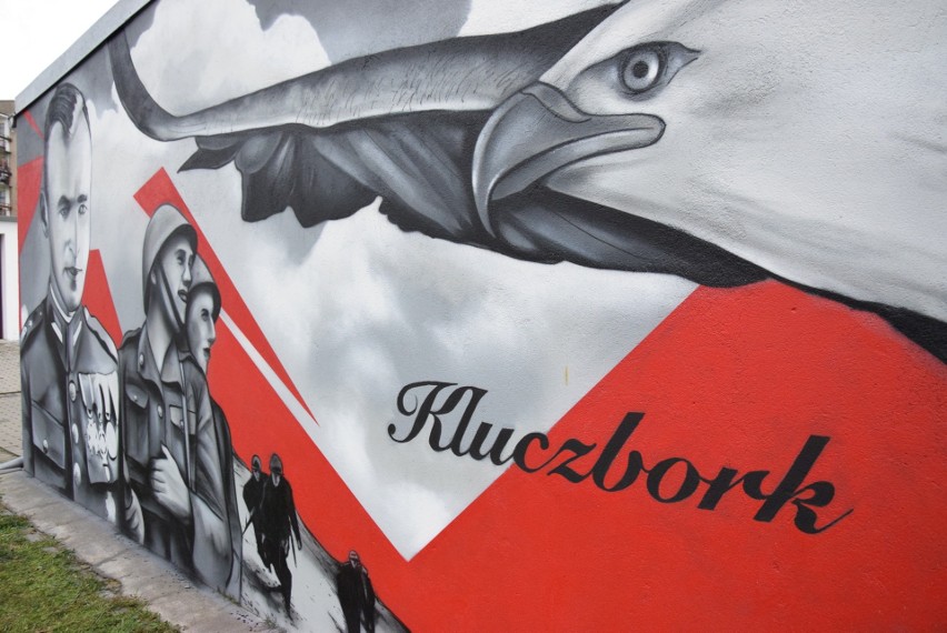 Mural patriotyczny w Kluczborku
