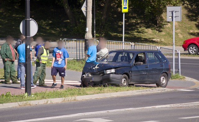 Zderzenie forda i fiata na ul. Nadbystrzyckiej