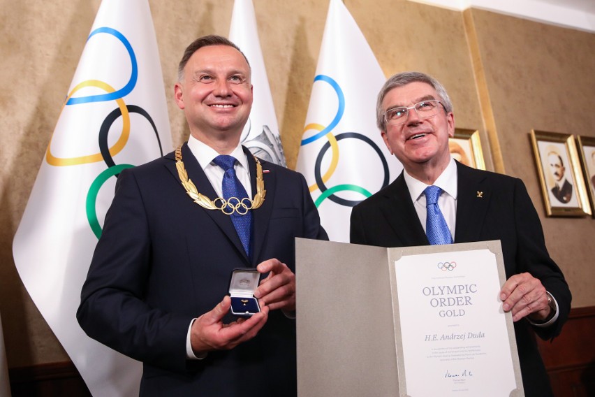 Prezydent RP Andrzej Duda odznaczony złotym Orderem Olimpijskim MKOl
