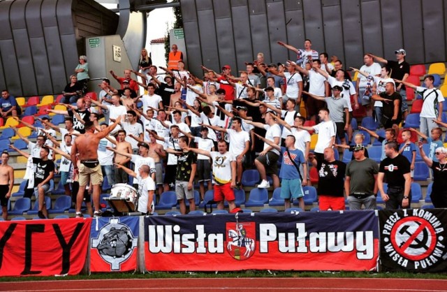 Zdjęcie kibiców wykonujących tzw. salut rzymski zamieścił w internecie jeden z sympatyków Klubu Sportowego Wisław Puławy. Na fotografię natrafili pracownicy Ośrodka Monitorowania Zachowań Rasistowskich i Ksenofobicznych