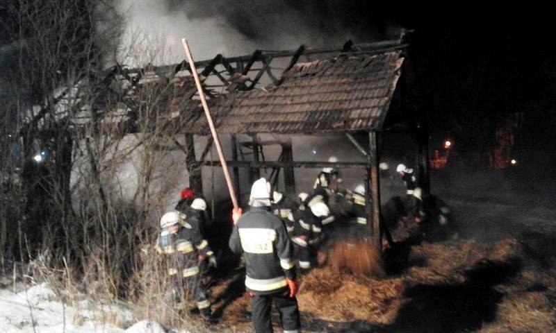 Siedlce. Nocny pożar strawił stodołę [ZDJĘCIA]