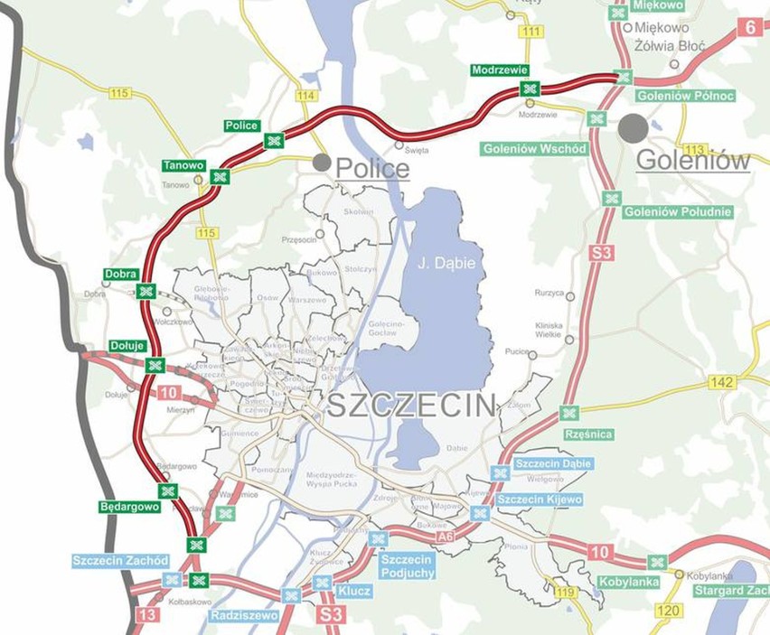 Droga krajowa numer 10 ominie Mierzyn i poprowadzi do Zachodniego Drogowego Obejścia Szczecina. Za chwilę ruszy przetarg [ZOBACZ MAPĘ]