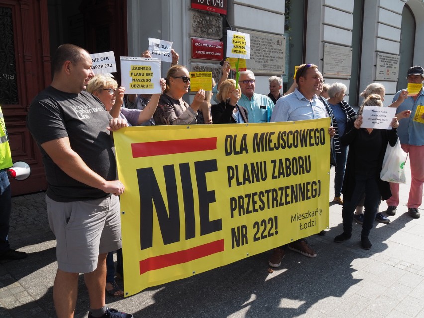 Protest mieszkańców osiedla Wzniesień Łódzkich przeciw...