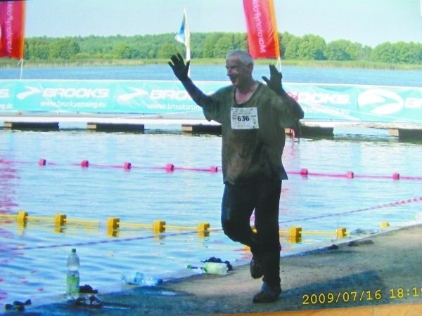 Aleksander Prokopiuk w czasie biegu