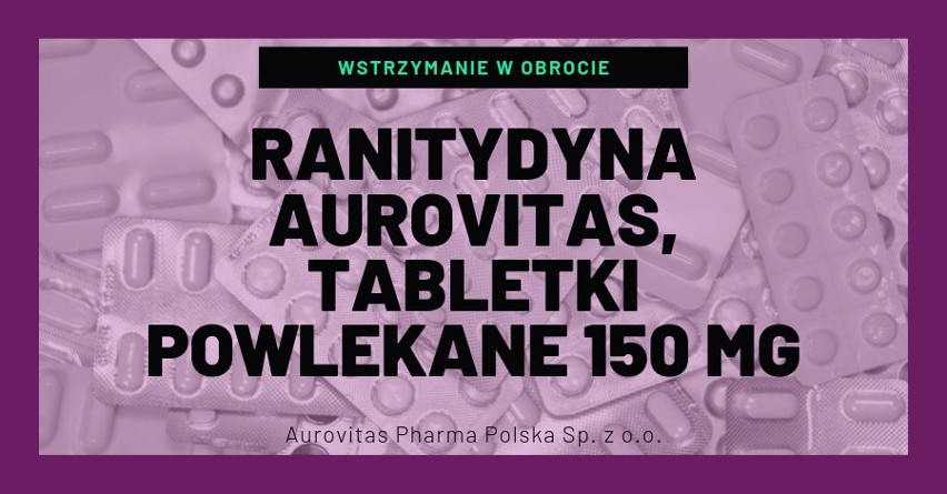 Ranitydyna Aurovitas, tabletki powlekane 150 mg...