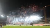 Górnik Zabrze. Kibice świętowali 25-lecie grupy Torcida. Na stadionie odpalono fajerwerki