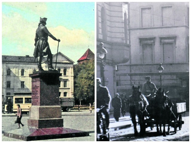 Pomnik Fryderyka II Wielkiego zdemontowano w 1919 roku, ponownie na Starym Rynku pojawił się w 1941 roku i stał do 1945 r. Ulica Mostowa. Jej wyburzanie zaczęło się w 1940 roku, bo Niemcy potrzebowali przestrzeni do defilad wojskowych