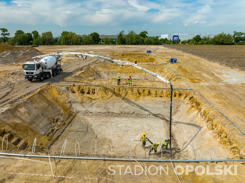 Budowa stadionu w Opolu. Tak wygląda postęp prac.