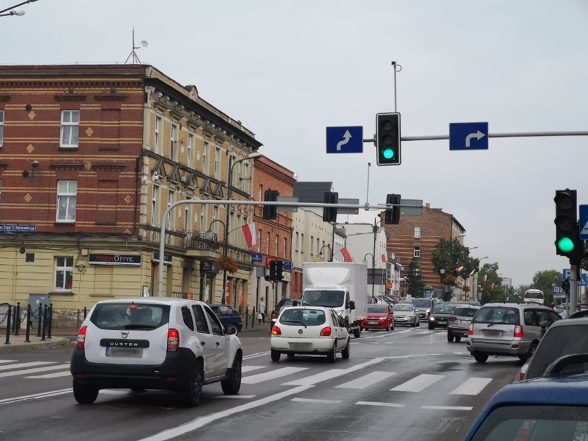 Skrzyżowanie w centrum Piekar Śląskich